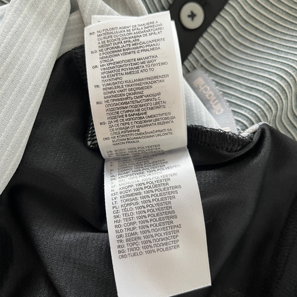 ADIDAS Short Sleeve Polo Striped Shirt Climachill Golf Athleisure Casual Resort - Picture 10 of 14